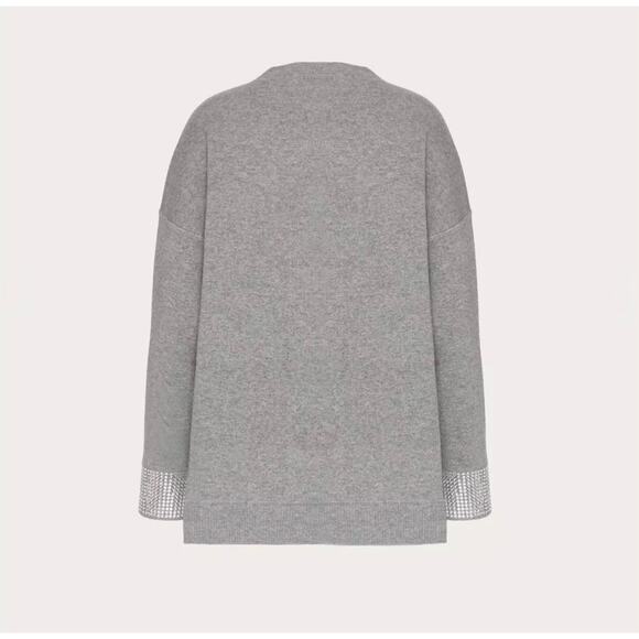 Valentino embroidered wool and stretch viscose sweater Medium NWT - Picture 2 of 3